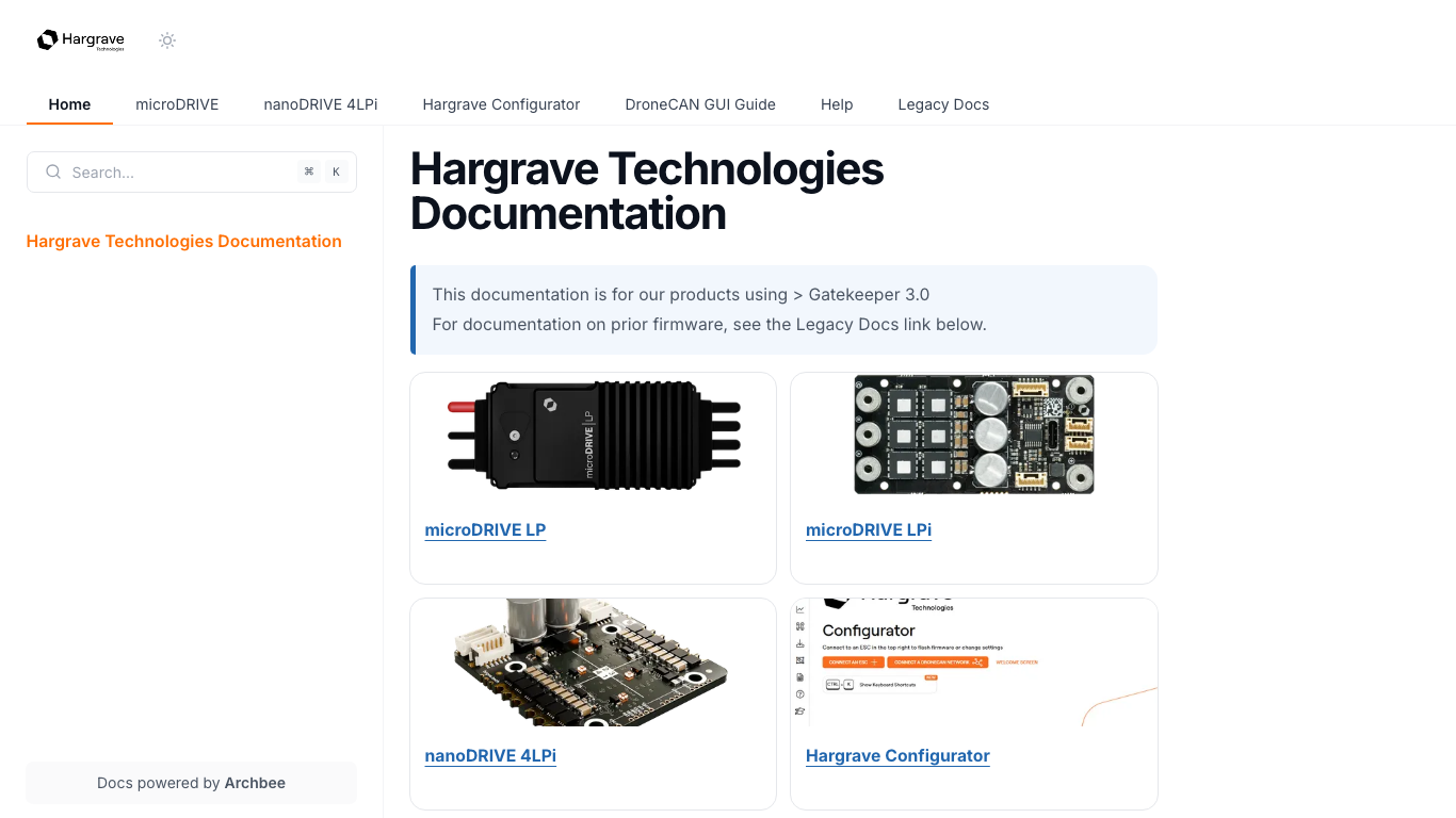 HargraveTechnologies | Documentation Portals built with Archbee